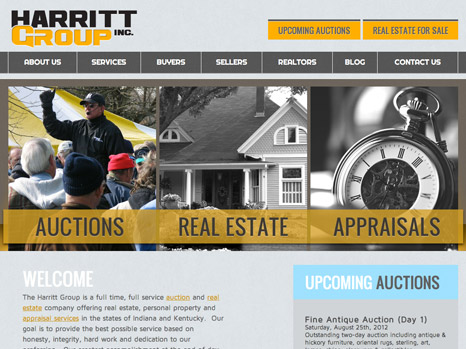 Louisville web design portfolio : Harritt Group