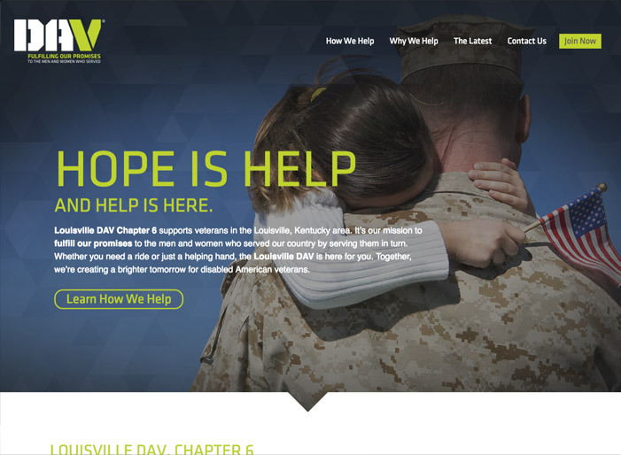 Louisville web design portfolio : DAV