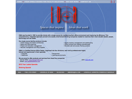 old website design